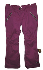 RIDE SNOWBOARDS SKI PANTS WOMENS SZ M NEON PURPLE STRATA HD11 ZIP PKTS BOOT EUC