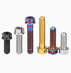 Titanium Bolt M4 M5 M6 10-30mm Flange Torx Screw Ti Alloy Fasteners for Bicycle