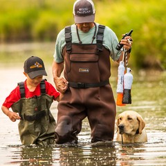 HISEA Unisex Neoprene Fishing Waders 200G Insulated Cleated Bootfoot Chest Wader