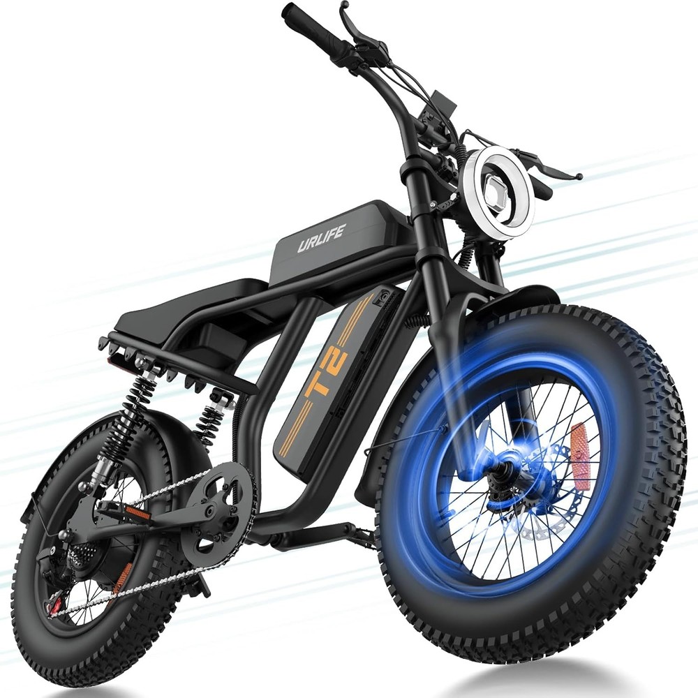URLIFE 20&Prime;*4.0 Fat Tire Electric Bike for Adult 1500W 48V 15.6AH 28MPH Ebike