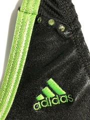 ADIDAS CHILDS BLACK GREEN FOIL TANK GYMNASTICS DANCE LEOTARD CS