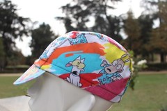 cycling cap 90&rsquo;S cartoon handmade in USA