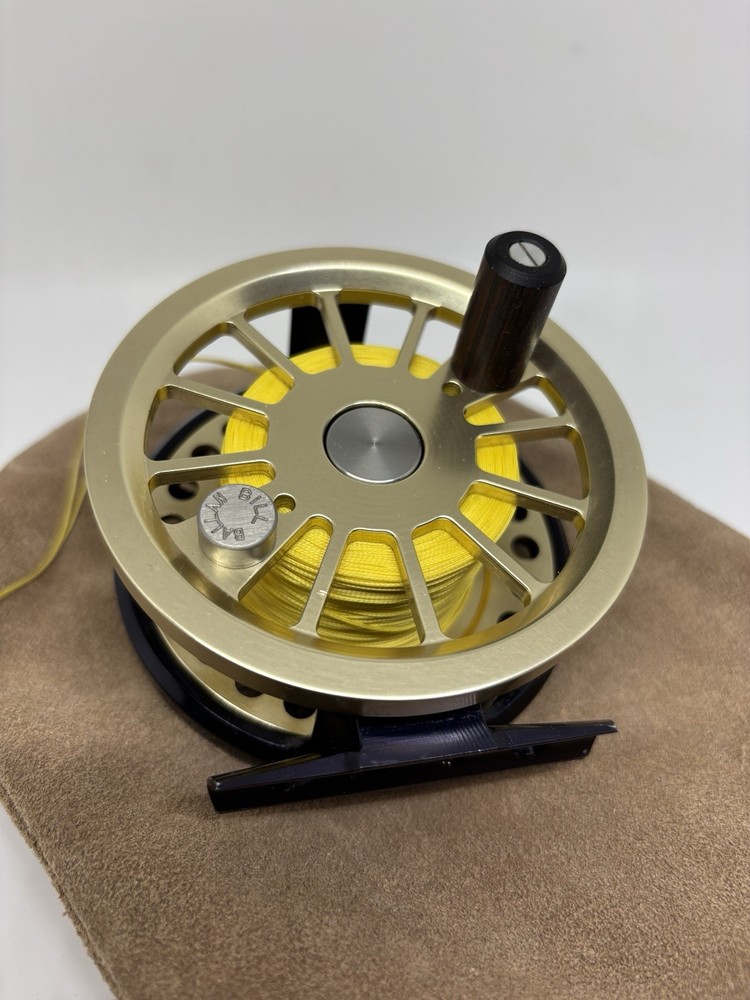 Bill Ballan Salmon Reel Right Hand Wind Brass Finish 3.5”