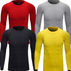 Men&rsquo;s Long Sleeve Compression Shirts UPF 50+ UV Sun Protection Athletic Shirts
