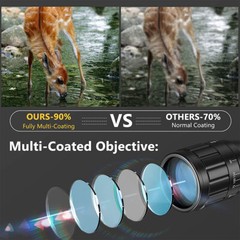 CVLIFE Rifle Scope 6-24×50 AOE Red & Green Illuminated Gun Scope w/ Free Mounts
