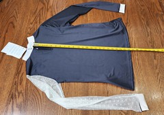 Cavalliera, New, Modern Dame show shirt, long sleeve, navy XL lace