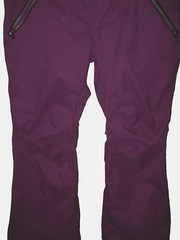 RIDE SNOWBOARDS SKI PANTS WOMENS SZ M NEON PURPLE STRATA HD11 ZIP PKTS BOOT EUC