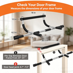 Doorway Chin Up Bar Pull Up Bar Sit Up Mutil-Function Home Gym Strength Training