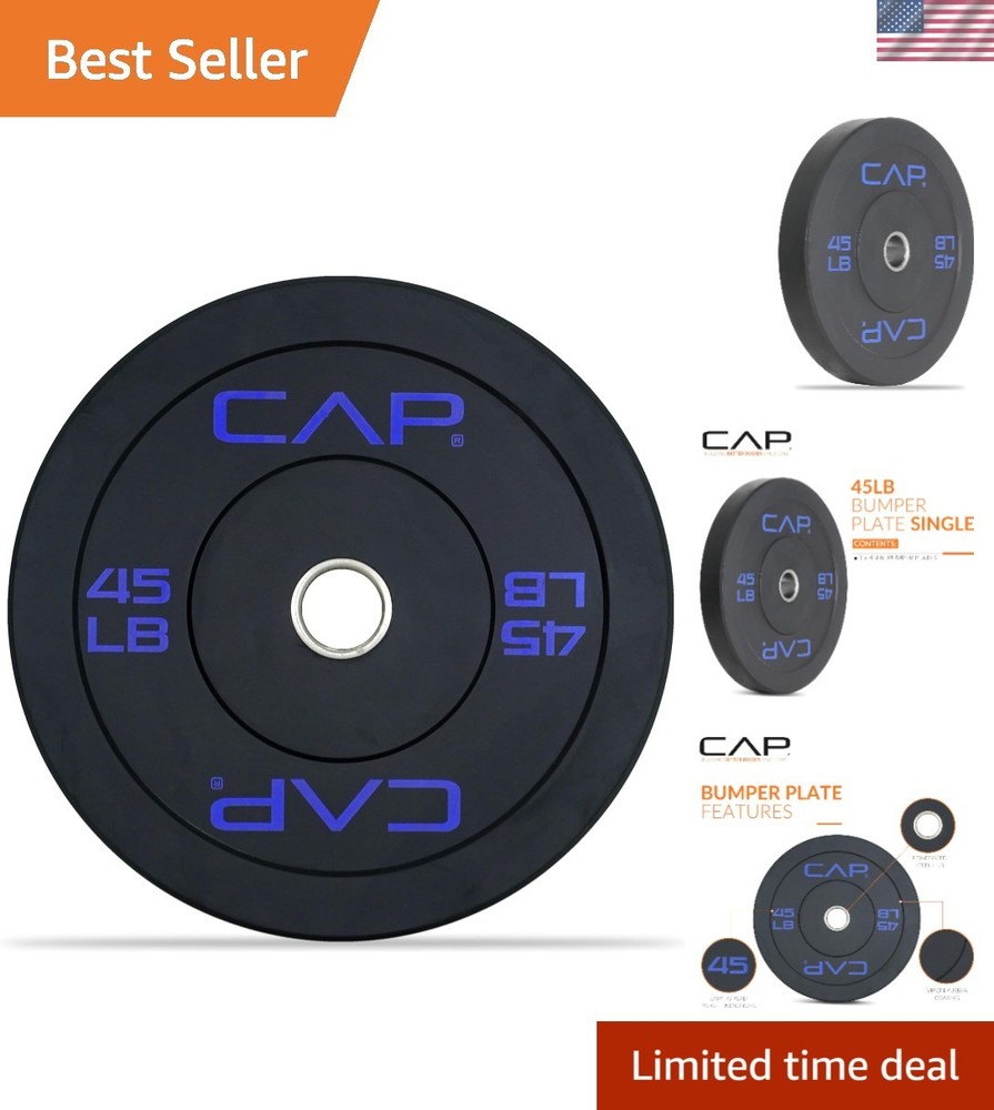45lbs Rubber Olympic Bumper Plate for Enhanced Weight Training Efficiency