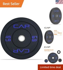 45lbs Rubber Olympic Bumper Plate for Enhanced Weight Training Efficiency