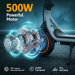 iScooter 10&Prime; 500W E-Scooter for Adults Foldable Scooter Double Shock Absorption