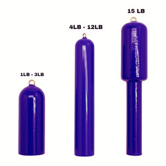 Deep Drop Weights Offshore Fishing Cod 2 Pack Sinkers Vinyl Coated USA Made