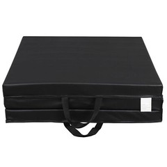 Exercise Floor Mat Tri-Fold 6&prime; x 2&prime; Folding Gymnastics Gym Mat for Yoga Workout