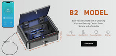 Smart Gun Safe (with/out Security Cable) – Biometric Pistol Safe for Handgun