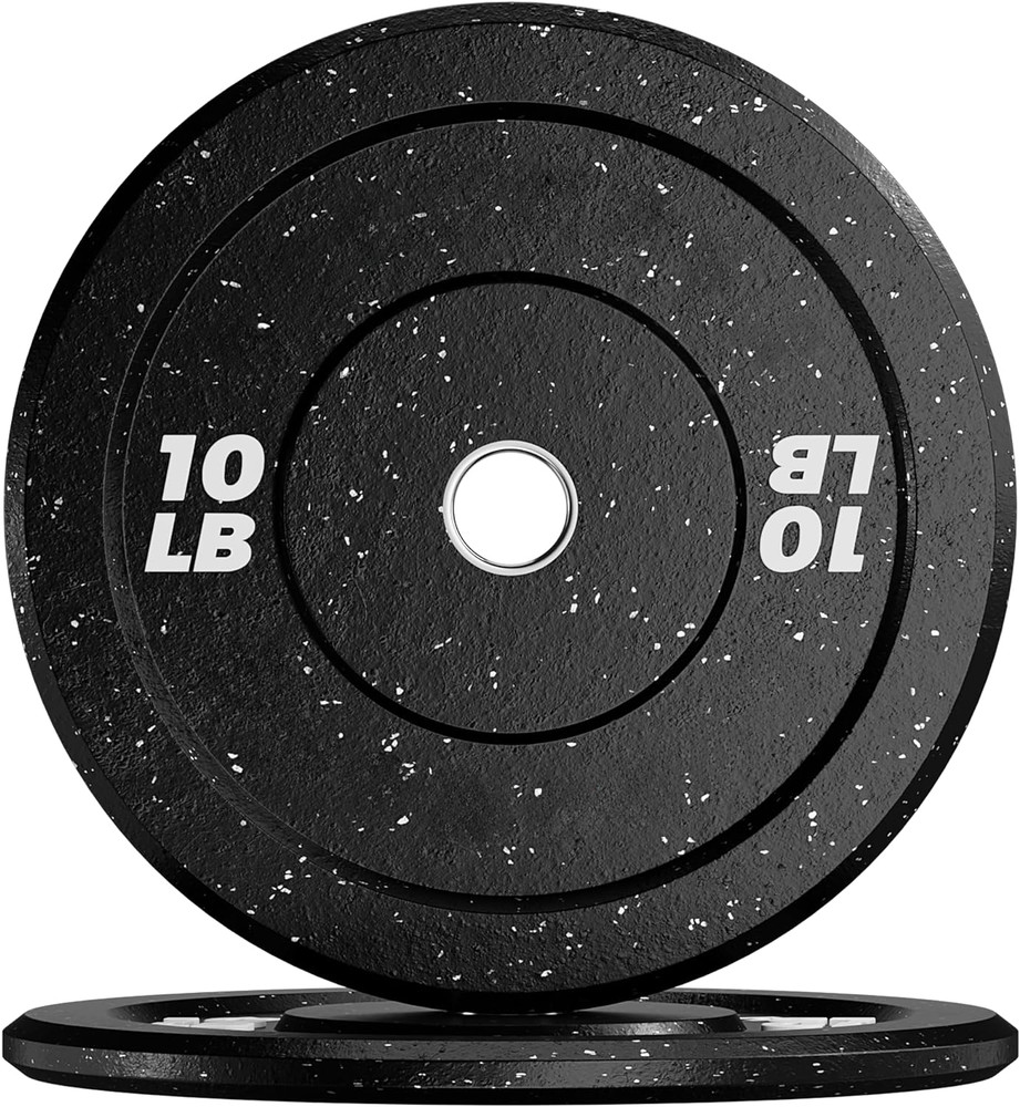 10/25/35/45 LB Olympic Bumper Plates Pair, 2-Inch Rubber Olympic Weight Plates