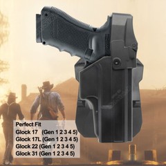 Level 3 Police Duty Holster For Glock 17 & Glock 22 Glock 31 Gen 5 Gen3-4 Pistol