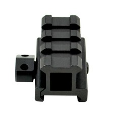 0.75&Prime; Riser Mount for Picatinny Ring / Accessories Aluminum, 3 slots 1.6&Prime; Length