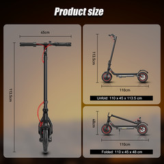 Adult Electric Scooter 650W Folding Commuting E-Scooter w/ APP 22MPH Long Range