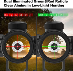 3-9X40 Compact Rifle Scope with Illuminated Reticle and Parallax Correction