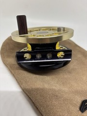 Bill Ballan Salmon Reel Right Hand Wind Brass Finish 3.5”