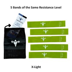 Resistance Bands Loop Set of 5 Exercise Workout Rehab Fitness Yoga Booty Band