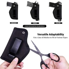 Universal IWB OWB Tactical Gun Holster with Mag Pouch Concealed Carry Pistol