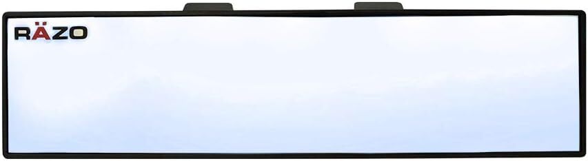 Car Mate Razo RG21 10.6&Prime; Black Frame Wide Angle Convex Rear View Mirror – Pack o