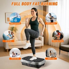 Vibration Plate-200 Speeds,10 Modes,5 bands,330lb-Home Fitness,Weight Loss