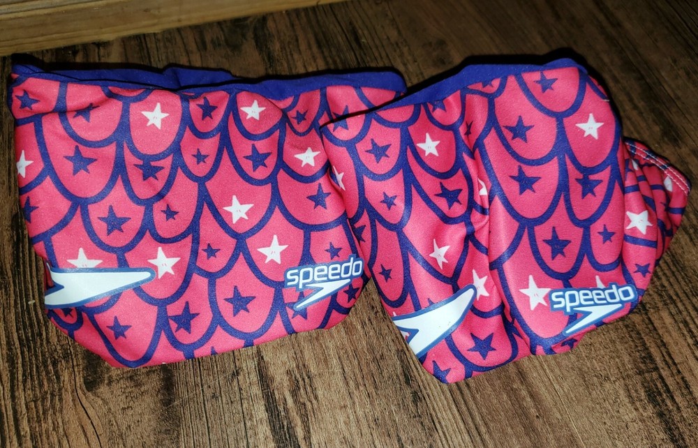 Speedo Arm Bands Swim Swimmies Pink Mermaid Scales 2-12 33-110 pounds NEW
