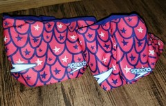 Speedo Arm Bands Swim Swimmies Pink Mermaid Scales 2-12 33-110 pounds NEW