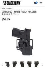 NEW Blackhawk SERPA CQC L2 OWB Belt & Paddle Holster BERETTA 92 96 M9 L MSRP $53