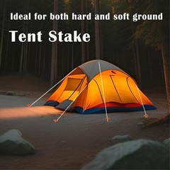 20 Pack Tent Stakes Heavy Duty, 10inch Tent Stakes Pegs, Metal Tent Spikes Groud