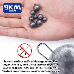 10~30Pcs Cheburashka Cheb Ball Sinkers 2~12g Weight Jig Head Soft Lure Accessory