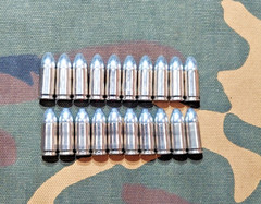 9MM LUGER SNAP CAPS SET OF 20 « SILVER BULLETS » REAL 115GN WEIGHT!!!