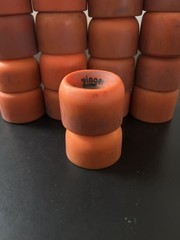 Lot of 20 Vanguard Zinger Orange Roller Skate Wheels (Condition& Size Varies)