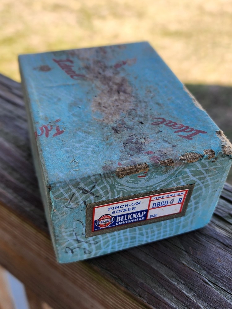 Bluegrass Belknap Hardware Vintage 1/4 Oz Pinch On Sinkers Lead 2.1 Pounds