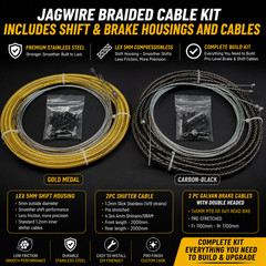 Jagwire BRAIDED CGX-SL LEX-SL-Shift/Brake Cable/Housing Kit 5mm SRAM SHIMANO PRO