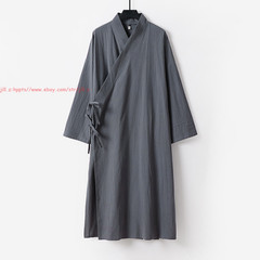 Unisex Wudang Taoist Robe Kung Fu Martial Arts Tai Chi Cotton Linen Long Tops