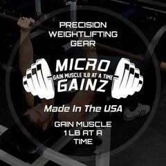 Micro Gainz Dumbbell Fractional 2.5 lb Weight Plate, Ideal for Black