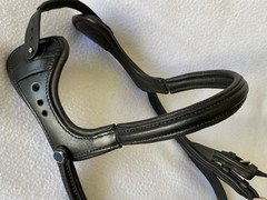 STUBBEN Lightly Used FULL Horse BLACK Padded Leather Freedom Ergonomic BRIDLE