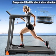 3.5 Folding Treadmill Large 105x42cm Running Platform Indoor Fitness Workout