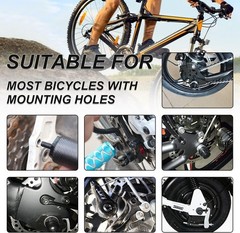 1 Pair Mini Bike Rear Pedals, 3.1×1.6 in / 8x4cm Aluminium Alloy Folding Bike