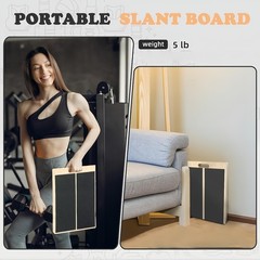 Adjustable Slant Board for Calf Stretching Wooden Incline Board 300LB AntiSlipHS