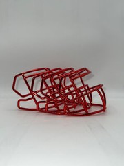 Chrome Mini Helmet Metal Facemasks Riddell CLIPS INCLUDED!