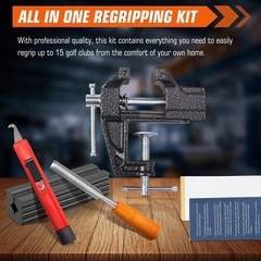 Golf Grip Regripping Kit for Home Use,Includes Retractable Hook Blade,15GripTape