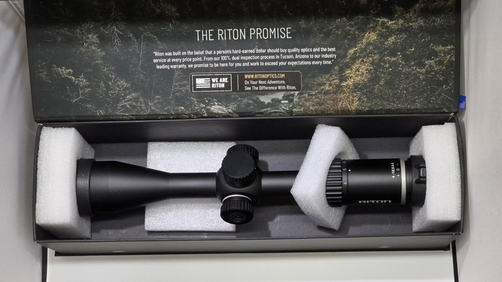 Riton Optics Primal 4-16×44 Rifle Scope RUT Reticle Mint 1P416AS