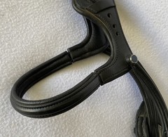 STUBBEN Lightly Used FULL Horse BLACK Padded Leather Freedom Ergonomic BRIDLE