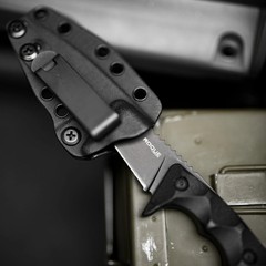 Roque Concepts JS07 Fixed Blade 2.75&Prime; N690CO Steel Knife G10 Handle Kydex Sheath