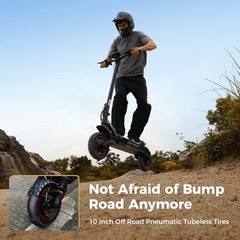 Dual Motor Electric Scooter Adult 2000W Off-Road 50Miles Range 38MPH Fast Speed