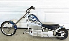 Razor Mini Chopper Electric Bike Blue 24V MX650 MX350 2004 Flames Kids – Working